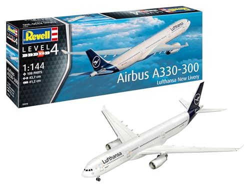 Revell 03816 Airbus A330-300 - Lufthansa New Livery 1:144 - Kit Modello In Plastica Non Verniciata