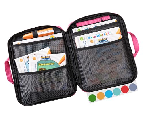 Bunnyboo Tiptoi Borsa Spazio Per Fino A 8 Libri Tiptoi Starter Set Con Inserto Per Penna Tiptoi Cavo Tiptoi E Vano Batteria Custodia Per Penna Tiptoi