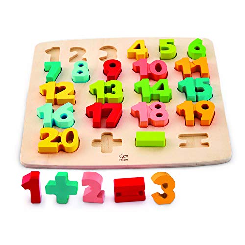 Hape E1550 Chunky Number Puzzle, Multi-Colour, 5'' X 2''