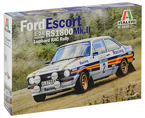 Italeri 3650 Modello In Plastica Da Assemblare, Auto, Ford Escort Rs 1800 Mk.Ii Lombard Rac Rally, Model Kit, Scala 1:24