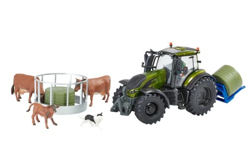 Britains Valtra Playset 43323, Accessorio Da Collezione Per Trattori, Compatibile Con Animali Da Fattoria E Giocattoli In Scala 1:32, Adatto Per Colle