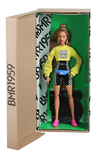 Barbie Bmr1959 Bambola Snodata Con Chignon E Look Sportivo, Ght91