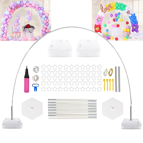 Czcpary Arco Palloncini Struttura, Kit Arco Semicircolare, Struttura Per Palloncini Con Base, 2,7M Arco Palloncini Per Matrimoni/Compleanni, Adatto Pe