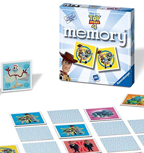 Ravensburger Italy-21472 Disney Toy Story, Pixar Memory In Formato Pocket, 15X15 Cm, Gioco, 24 Coppie In Cartone, 48 Carte, Per Bambini A Partire Da 4