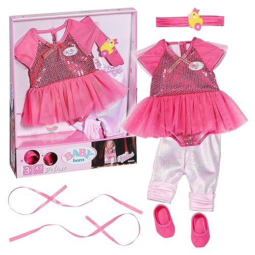 Baby Born Deluxe Outfit Da Ballerina 834176 - Accessori Per Bambole Fino A 43 Cm - Include Tutù, Leggings, Scarpe E Cerchietto - Adatto Per Bambini Da