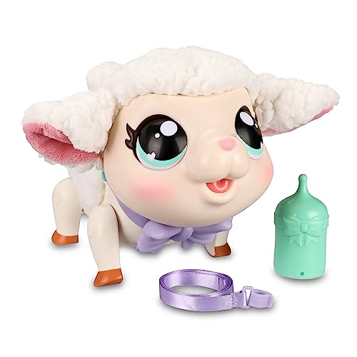 Giochi Preziosi Live Pets, Snowie Agnellino Peluche Interattivo, Giochi Bambina 5 Anni +, Pupazzo Elettronico Con Morbida Pelliccia, Movimento Della C