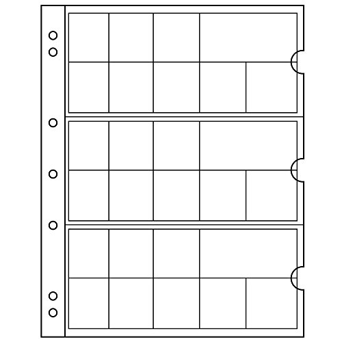 Leuchtturm 338425 Manicotti Per Monete Numis Euro - Custodia Per 3 Set Di Monete Intere Da 1 Centesimo A 2 € - Confezione Da 5