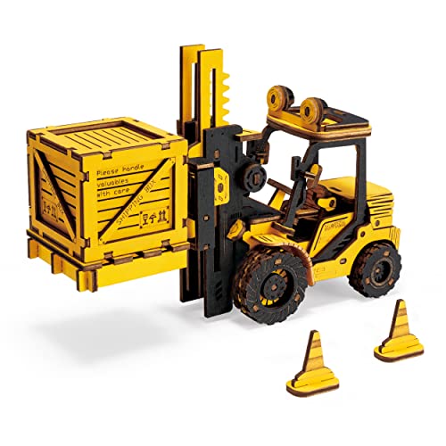 Robotime- Carrello Elevatore, 15 X 5 X 8 Cm, Mdh1020