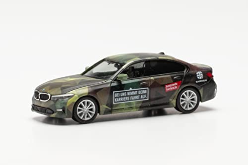 Herpa- Bmw 3Er Limousine Bundeswehr Personal, Multicolore, 746885