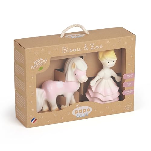 Papo- Baby Girl Gift Set Statuetta, Colore Bianco-Rosa, 35006