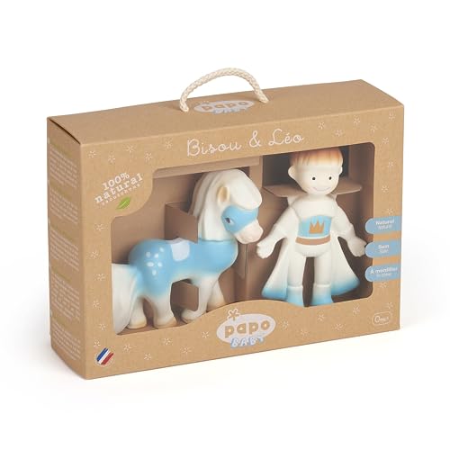 Papo- Baby Boy Gift Set Statuetta, Colore Bianco, Blu, 35005