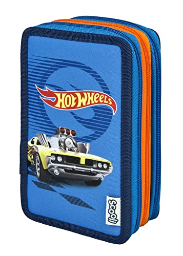 Scooli Filled Tripledecker – Filled Pencil Case With Eberhard Faber Pens – Stylish Pencil Case With Motif – Pencil Case For Colouring Pencils And Penc
