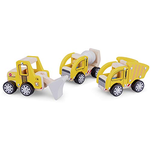 New Classic Toys Construction Vehicles-3 Pieces, Set Di Veicoli Da Costruzione, 11948
