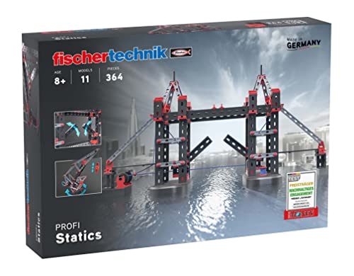 Fischertechnik 564071 Profi Statics – Set Di Costruzione Per L'Architettura Per Fondamenta Statiche, Per Bambini Dai 8 Anni In Su, Dimensioni 32 X 8 X