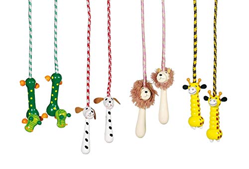 Goki- Pure-Corda Per Saltare Con Manici In Legno, 4013594639583
