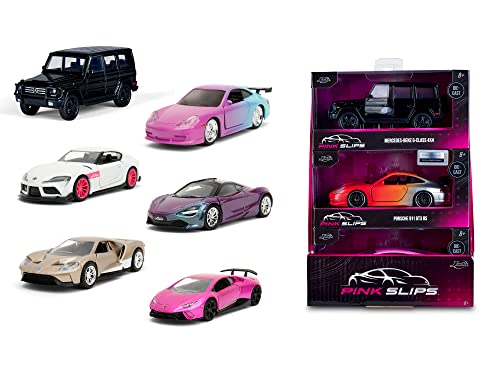 Jada - Auto In Metallo Scala 1:32, Con Decorazione Gamma Pink Slips, Ruota Libera, Porte Aperte, Inviato Un Modello Di Modo Casuale, Non È Possibile S