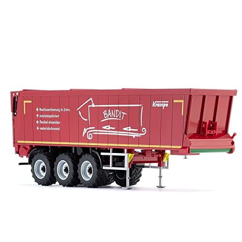 Wiking 077657 Krampe Rimorchio Con Nastro Trasportatore Sb Ii 30 E 1070, 1:32, Metallo E Plastica, Da 14 Anni In Su, Molte Funzioni, Sponda Posteriore