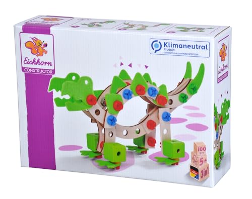 Eichhorn- Eh Constructor, Dinosauro, Multicolore, 100039201