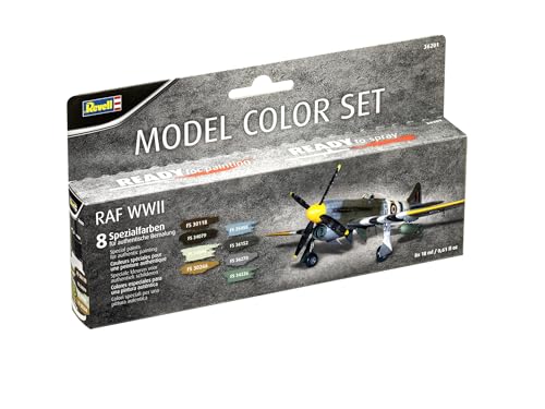 Revell Colore Modello 36201, Raf Wwii, 8 Colori Acrilici Da 17 Ml