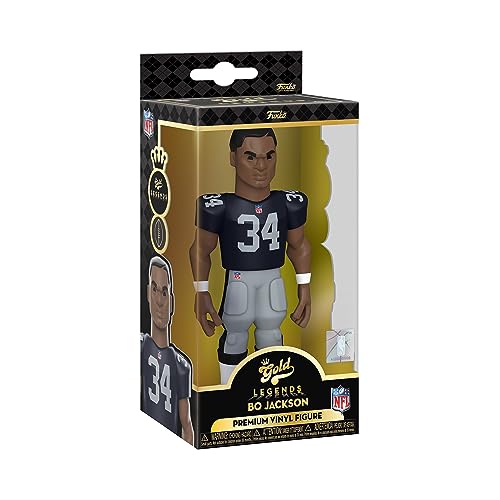 Funko Gold 5" Nfl Legends: Raiders - Bo Jackson - Probabilità Di 1/6 Per La Variante Chase - Figura D'Azione In Vinile Da Collezione - Idea Regalo Per