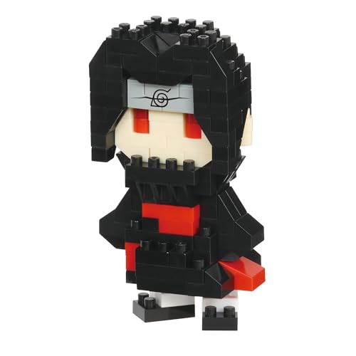Bandai - Nanoblock - Itachi Uchiwa - Mini Statuina In Mattoncini - Gioco Di Costruzione - Kit Per Il Montaggio Di Personaggi Manga Pixel - Nbcc138