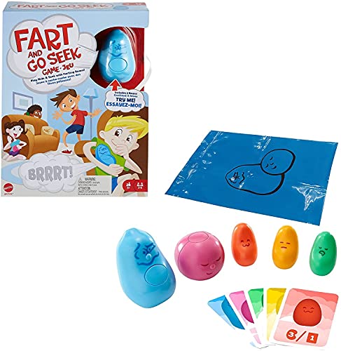 Mattel Games- Fart And Go Seek Kids Game, Multicolore, Gyj80