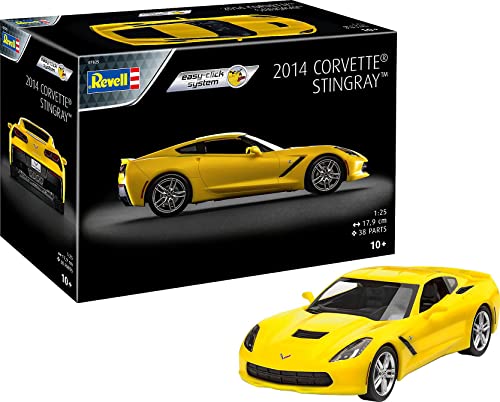 Revell 1:25-2014 Promozione Box 2014 Corvette Stingray, Colore Non Verniciato, 07825