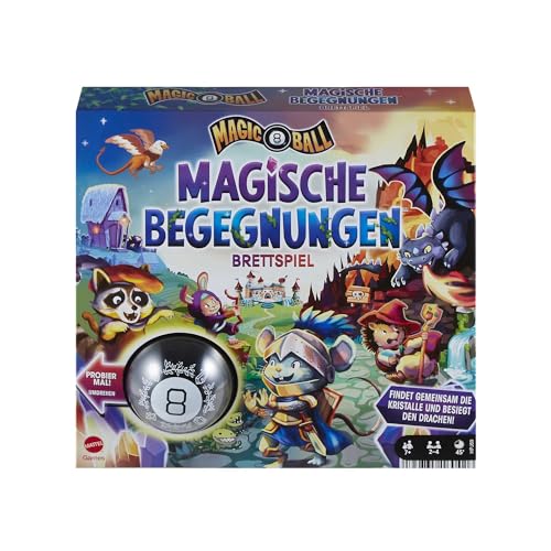 Mattel Games Magic 8 Ball Board Game, Versione: Tedesco, Hpj69