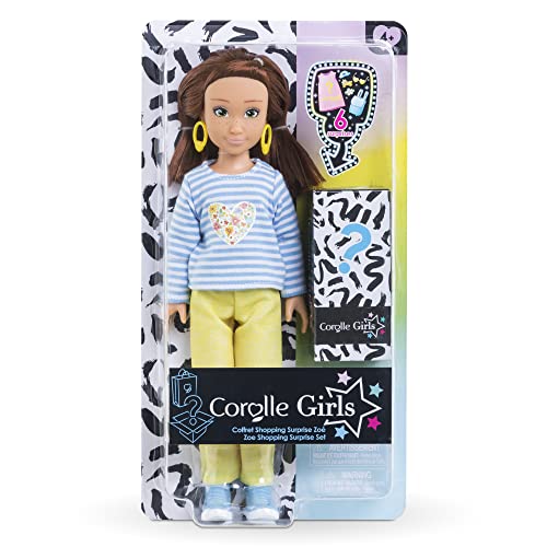 Scatola Zoé Shopping Corolle Girls - Bambola Fashion - 6 Accessori - 28 Cm - 4 Anni