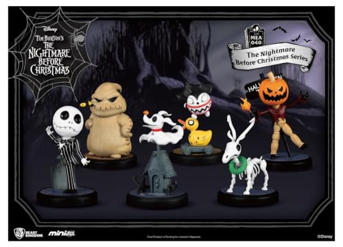 Beast Kingdom - Nightmare Before Christmas Mea-040 Mini Figure 6Pc Set