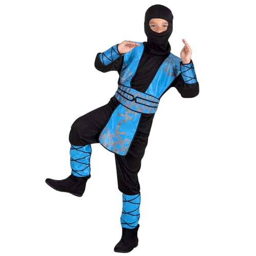 Boland- Royal Ninja Costume Bambino, Blu, 140, 82191