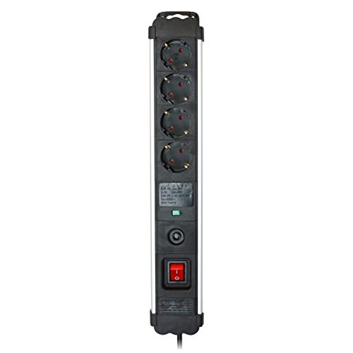 Regleta Base Industrial 4 Protec Sobretension Silver Electronics 49644