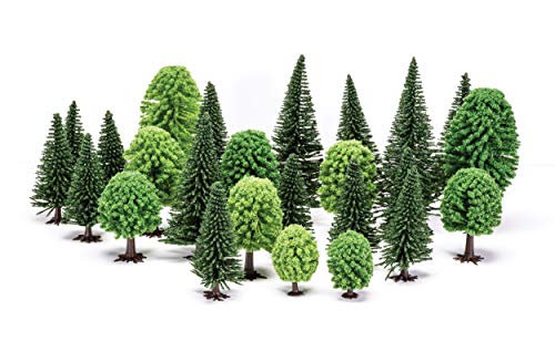 Hornby- Hobby' Mixed (Deciduous And Fir) Trees Materiale Rotabile-Coaches, Multicolore, R7201