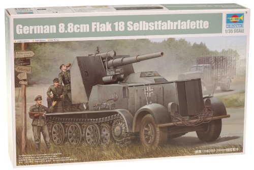 Trumpeter Modellino Carro Armato - Flak 18 88Mm Selbstfahrlafette Scala 1:35 (Tru01585)