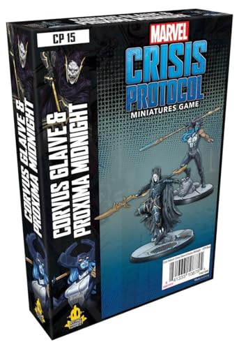 Atomic Mass Games, Marvel Crisis Protocol: Character Pack: Corvus Glaive And Proxima Midnight, Miniatures Game, Ages 10+, 2+ Players, 45 Minutes Playi