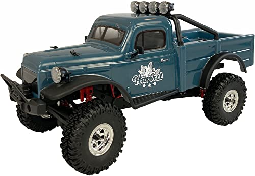 Amewi Amxrock Am18 22523 - Scale Crawler Harvest 1:18 Rtr Con Telecomando, Batteria E Cavo Di Ricarica, Colore: Blu