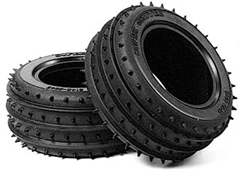 Tamiya 300050449 – Spike Scanalato Pneumatico Anteriore, 2, Stad Autovelox