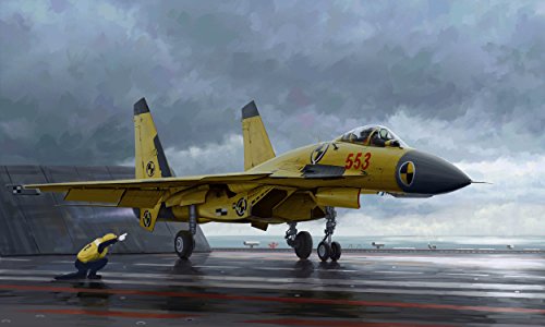 Trumpeter Modellino Aereo J-15 Cinese Con Ponte Di Volo Scala 1:72