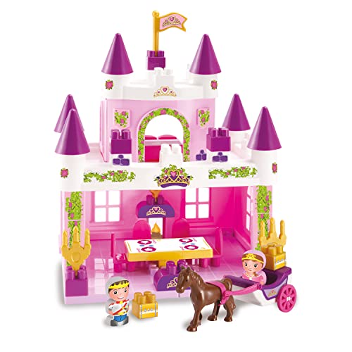 Ecoiffier- Abrick Castello Reale Con 2 Personaggi Playset, 7600003012