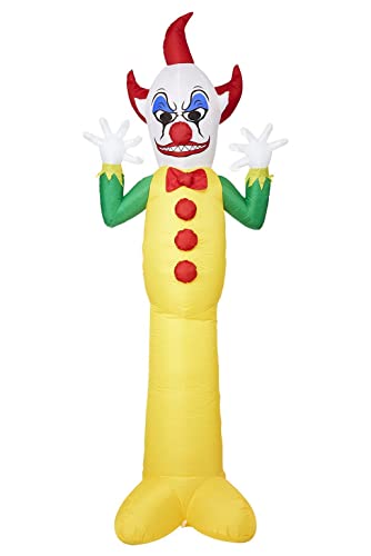 Smiffys Clown Gonfiabile Gigante Da Esterno, 3 M, Con Ventola, Corde E Adattatore. Uk Spina