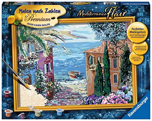 Ravensburger Dipingere Con I Numeri 20071, Stile Mediterraneo Dai 14 Anni In Su
