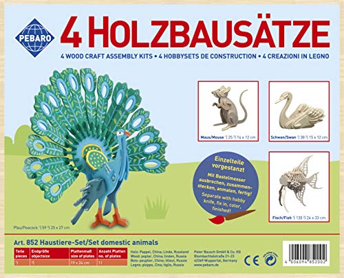 Pebaro 852 - Holzbausatz Animali Set