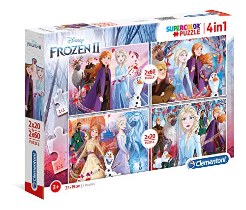 Clementoni Disney 2 X 20 X Puzzle Da 60 Pezzi – Frozen 2 No Color, 21307