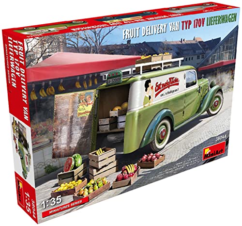 Miniart Min38044 1:35-Fruit Consegna Van Typ 170V Lieferwagen, Colore Modellato