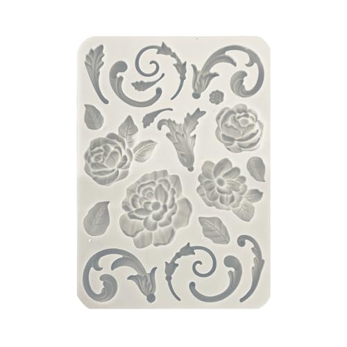 Stamperia Silicon Mold A5 – Brocante Antiques Flowers And Embellishments