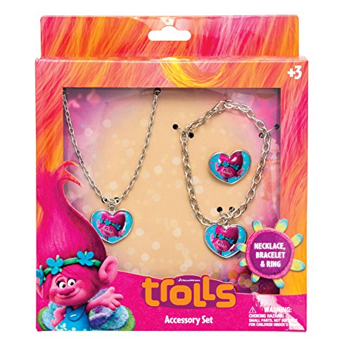 Joy Toy- Trolls Braccialetto, Collana Ed Annelli Per Bambini, 65176