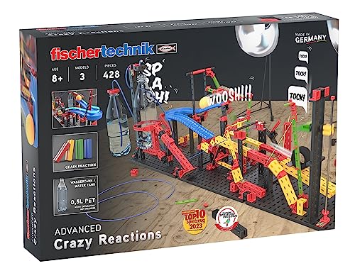 Fischertechnik Crazy Reactions 569018 – Kit Con Cavo, Leva E Ingranaggi, Giocattolo Per Bambini Dai 8 Anni In Su