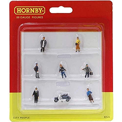 Hornby- City People Acessories-Kit Persone & Scala Automatica, Multicolore, R7115