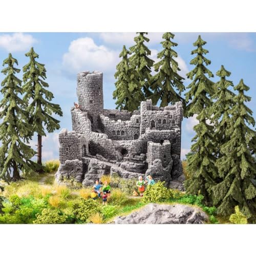 Noch 58609 Castle Ruin 15,5 X 10 Cm, 12 Cm Di Altezza, Colorata