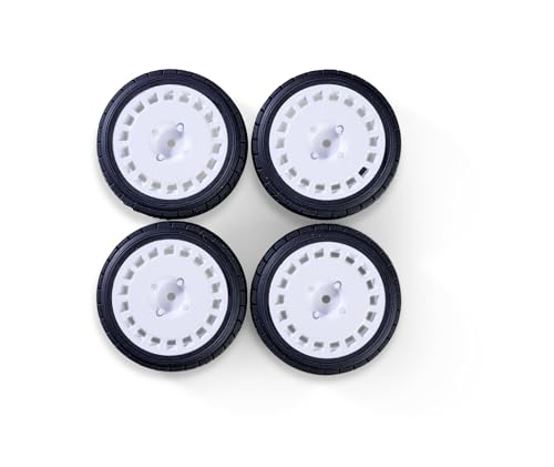 Carson 500900197 1:10 Set Di Ruote (4) Rally Design1 Bianco - Accessori Per Modellismo, Pezzi Di Ricambio, Tuning, Pneumatici, Set Di Pneumatici